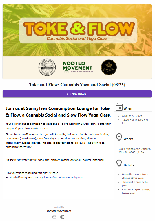 Toke and Flow: Cannabis Yoga and Social